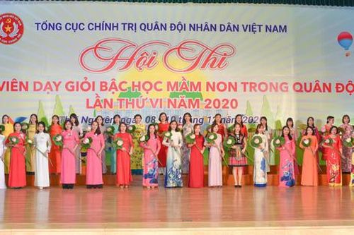 35 cán bộ, giáo viên mầm non trong toàn quân tham gia tranh tài
