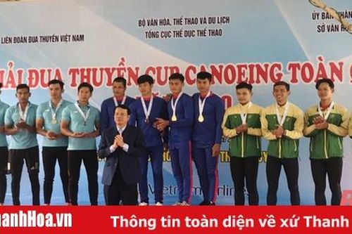 Thanh Hóa giành 5 huy chương tại Giải đua thuyền cúp Canoeing toàn quốc