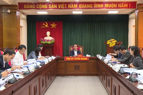 Thường trực Tỉnh ủy cho ý kiến về tiến độ thực hiện một số dự án, công việc quan trọng