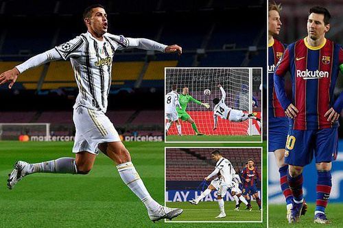 Ronaldo khiến Messi câm lặng ngay trên sân Nou Camp