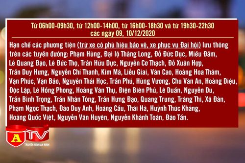 Phân luồng phục vụ Đại hội Thi đua yêu nước toàn quốc lần thứ X