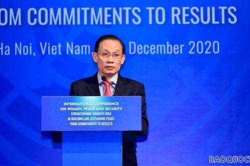 Bế mạc Hội nghị quốc tế về 'Tăng cường vai trò của phụ nữ trong xây dựng và củng cố hòa bình: Từ cam kết đến kết quả'