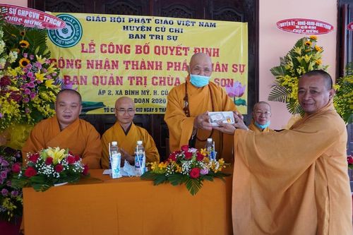 TP.HCM : Công bố nhân sự Ban quản trị chùa Thái Sơn