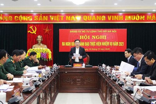 Đảng ủy Bộ Tư lệnh Thủ đô ra Nghị quyết lãnh đạo thực hiện nhiệm vụ năm 2021