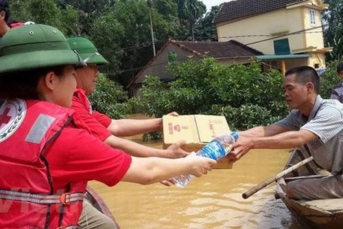 Hội Chữ thập đỏ Việt Nam tổ chức Chương trình 'Vì đồng bào vùng lũ'