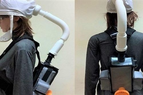 Cận cảnh mũ thở khí tươi ngăn Covid-19 do ĐH Bách khoa chế tạo