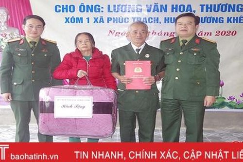 Bộ Quốc phòng bàn giao nhà tình nghĩa cho thương binh tại Hà Tĩnh