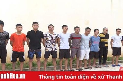 Khởi tố 12 đối tượng gây rối trật tự công cộng tại Hà Trung