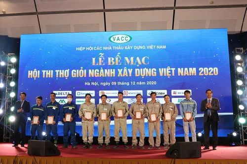 VINADIC bội thu giải thưởng tại Hội thi Thợ giỏi ngành Xây dựng Việt Nam 2020