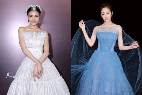 Lan Ngọc mặc váy nhái diễn viên Trung Quốc?