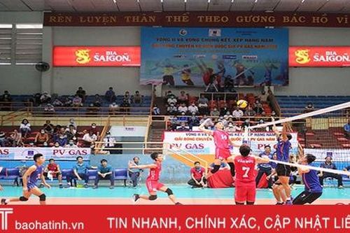 Hà Tĩnh giành chiến thắng dễ dàng trước Long An ở lượt trận thứ 2 bảng D vòng 2 Giải Bóng chuyền vô địch quốc gia
