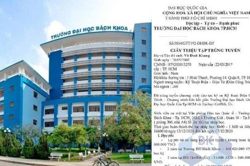 Giả mạo ĐH Bách Khoa TP HCM nhằm lừa đảo sinh viên đóng tiền hàng trăm triệu đồng