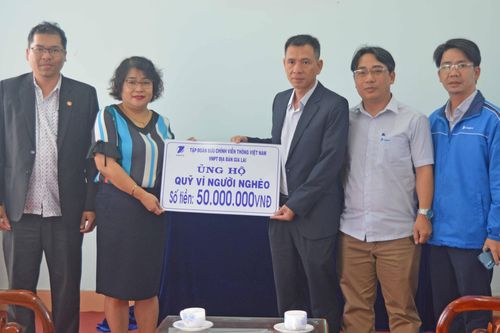 VNPT Gia Lai: Hỗ trợ 50 triệu đồng quỹ 'Vì người nghèo' tỉnh