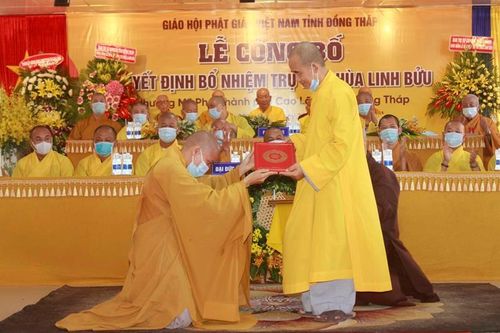 Đồng Tháp : Bổ nhiệm trụ trì chùa Linh Bửu