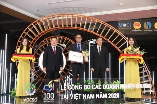 Nestlé Việt Nam được vinh danh Top 3 doanh nghiệp bền vững năm 2020