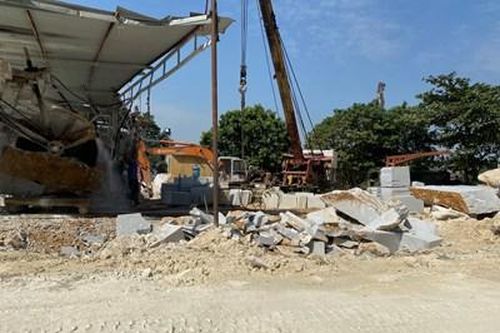Xưởng đá hoạt động khi chưa đủ giấy phép
