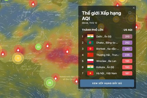 Không khí Hà Nội ở mức có hại, người dân nên đeo khẩu trang và hạn chế ra đường