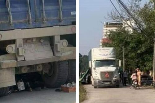 Xe container gây tai nạn làm 2 người tử vong