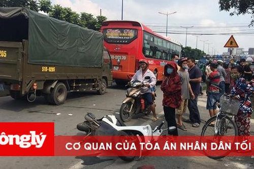Xe khách lấn làn, cán một phụ nữ tử vong tại chỗ