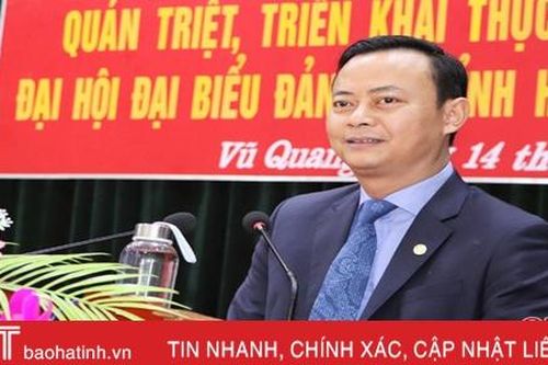 Đảng bộ Quân sự tỉnh, huyện Vũ Quang triển khai đưa Nghị quyết Đại hội Đảng vào cuộc sống