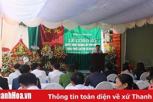 Công bố quyết định thành lập Văn phòng Thừa phát lại thị xã Nghi Sơn