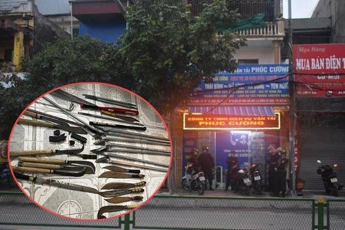 Giám đốc công ty vận tải bị bắt: Công an thu giữ nhiều đao kiếm tại văn phòng