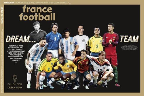 France Football: Công bố 'đội hình trong mơ' của mọi thời đại