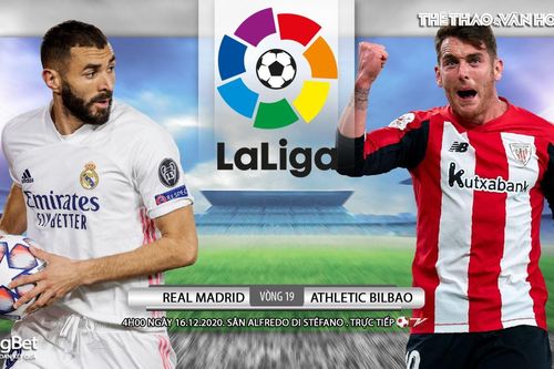Soi kèo nhà cái Real Madrid vs Athletic Bilbao. Vòng 19 La Liga Tây Ban Nha