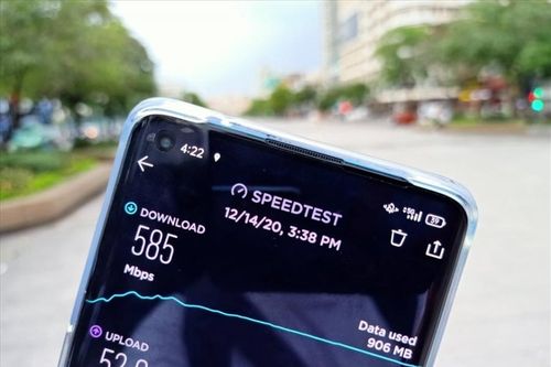 5G của nhà mạng Viettel đo tại TP. HCM có tốc độ 400 - 600 Mbps