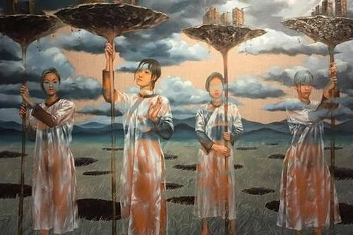 100 tác phẩm điêu khắc, hội họa tham gia 'Long Biên Art Fair'