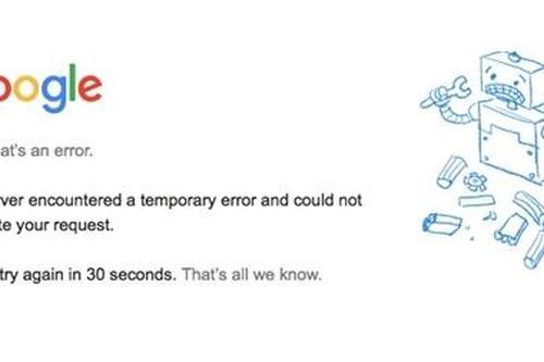 Google gặp sự cố, sập hàng loạt dịch vụ trên toàn cầu