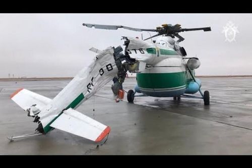 Trực thăng Mi-8 gãy đuôi khi hạ cánh