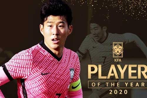 Heung-min Son năm thứ 5 nhận danh hiệu xuất sắc nhất Hàn Quốc