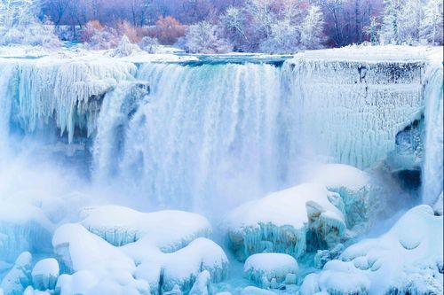 Mùa đông băng giá ở thác Niagara