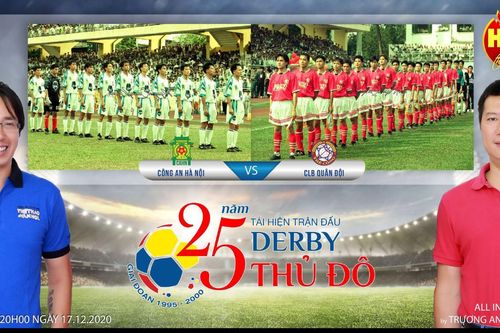 Tái hiện trận derby lớn nhất trong lịch sử bóng đá Việt Nam - Công an Hà Nội vs CLB Quân đội