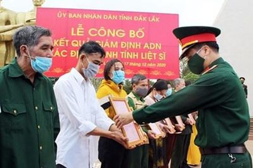 Công bố kết quả giám định ADN xác định danh tính của 34 liệt sĩ thuộc Trung đoàn 25