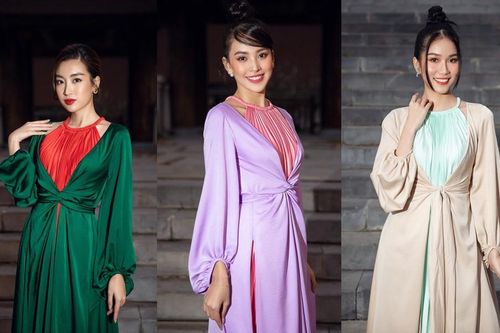 Dàn Hoa hậu, Á hậu xinh đẹp rạng ngời bất chấp trang phục mỏng manh giữa trời lạnh giá