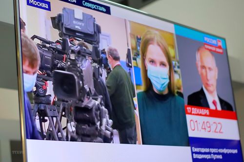 Tổng thống Nga Vladimir Putin bắt đầu cuộc họp báo thường niên 2020