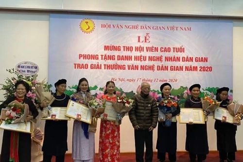 Trao giải thưởng Văn nghệ Dân gian và phong tặng danh hiệu Nghệ nhân dân gian năm 2020