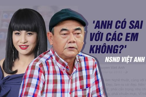 NSND Việt Anh hỏi thẳng NS Cát Phượng: 'Anh có sai với các em không?'