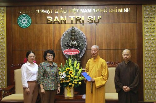 Lãnh đạo MTTQVN TP.HCM thăm HT.Thích Trí Quảng