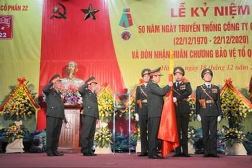 Công ty Cổ phần 22 đón nhận Huân chương Bảo vệ Tổ quốc hạng Nhì