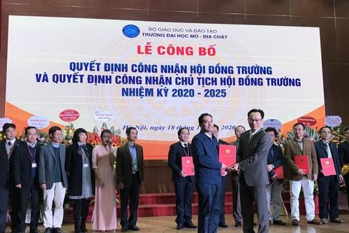 Công bố Hội đồng trường Trường ĐH Mỏ Địa chất