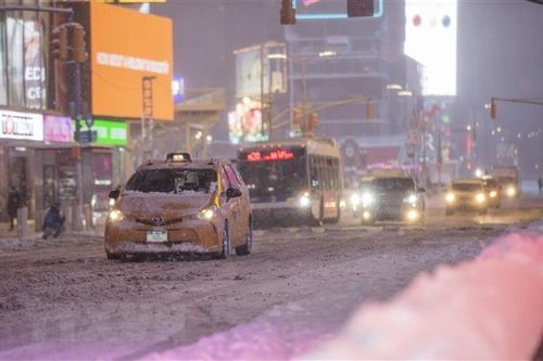 Bang New York của Mỹ chìm trong bão tuyết đầu mùa