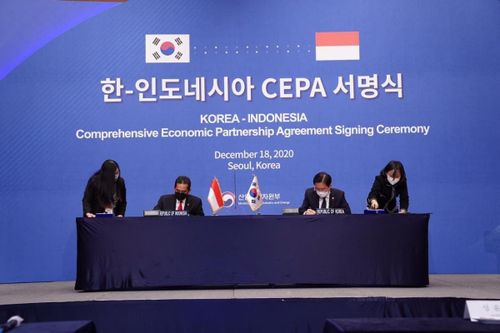 Indonesia và Hàn Quốc ký kết Hiệp định thương mại tự do