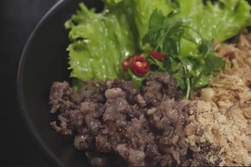 Món bún trộn lạ miệng ở Thái Nguyên