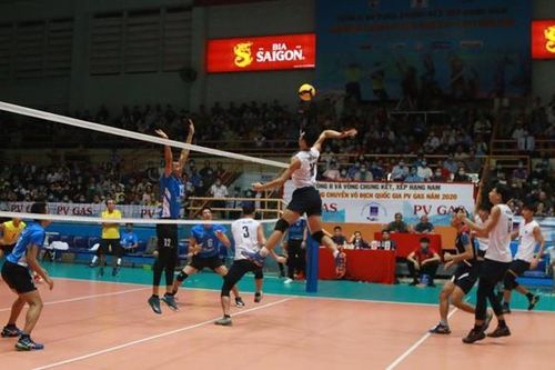 Câu lạc bộ bóng chuyền nam Biên phòng thi đấu bán kết Giải bóng chuyền vô địch quốc gia 2020
