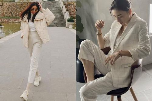 Học sao Việt diện áo trắng mùa lạnh: Nàng nào cũng trẻ hẳn ra, ghi điểm sành điệu 'dễ như chơi'