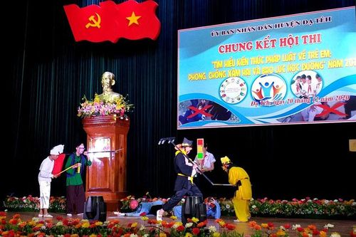 Đạ Tẻh: Hội thi Tìm hiểu kiến thức pháp luật về trẻ em