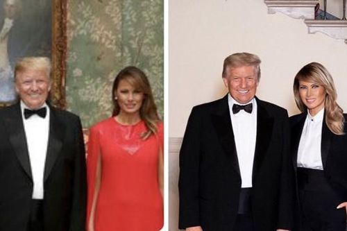 Ảnh vợ chồng Tổng thống Trump mừng Noel bị cho là ảnh ghép: 'Lạ lùng đến phút cuối cùng'?